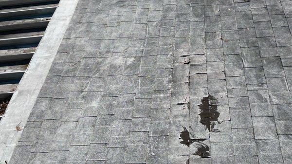 Unprofessional roof repair