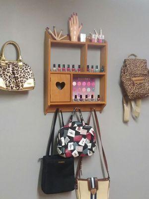 Nail polish and purses..