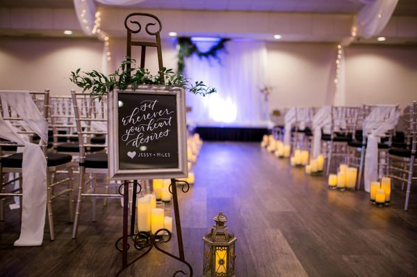 setup for a wedding ceremony