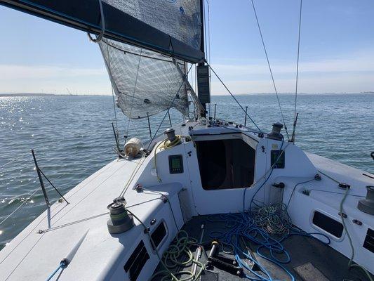 Sea trial with Mike on the Farr 40.