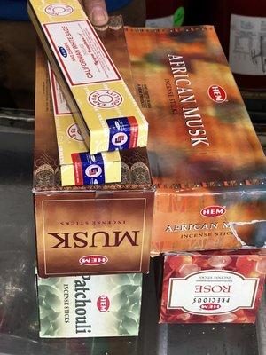 Over 100 packs of incense for an EXCELLENT price. One box of 25 packs is around $5 or $6. But, the more you buy...