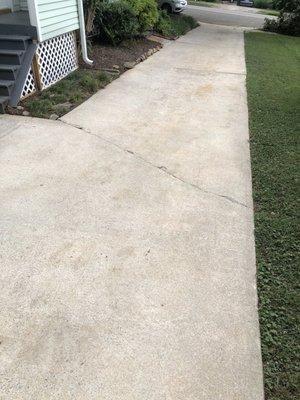 After pressure wash