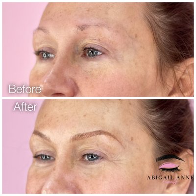 Microblading before and after