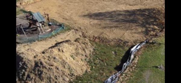 Silt fence installation