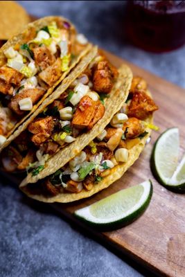 Our famous Baja Chicken Tacos!