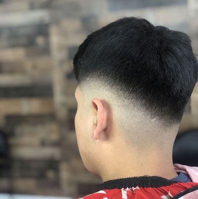 Mid fade skin fade with drop fade in the back !  Haircut by: faded_by_x