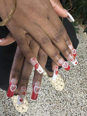 Valentine's Day nails