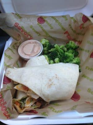 Chicken Fajita Rollup to go