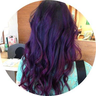 Custom vivid color ombré