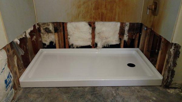 Install Shower Pans