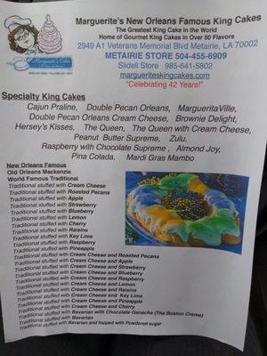 Specialty King Cakes