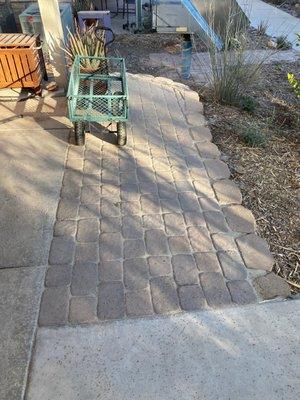 Patio pavers.