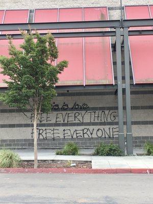 "This is love: free everything free everyone."