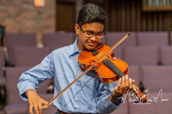 student at the WMA recital