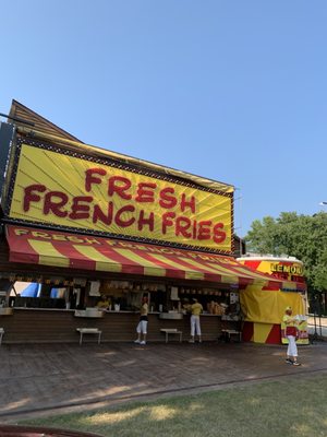 Is it a trip to the MN state fair if you don't get fries? They had condiments at the end that you could grab!