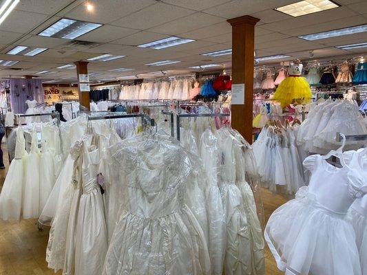 Beautiful communion dresses.