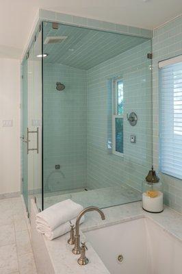 Glass Tile Steam Shower