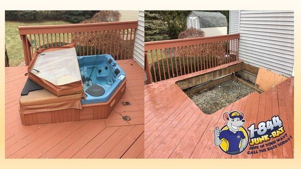 Hot Tub Removal Before & After!