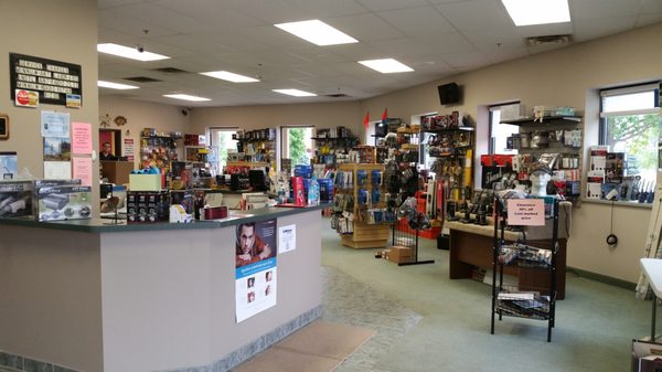 Inside our retail store