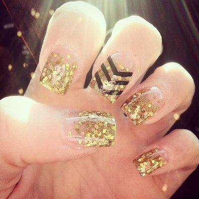 Blended Glitter tips