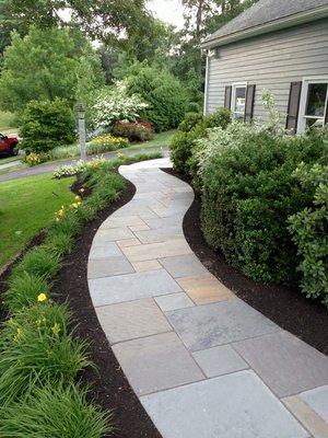 Landscape garden design and pavers