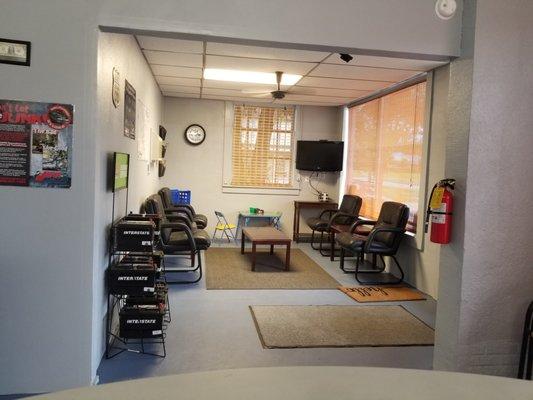 Comfortable, clean, relaxing waiting room!