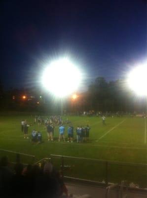 Night midget football at Ungerman.