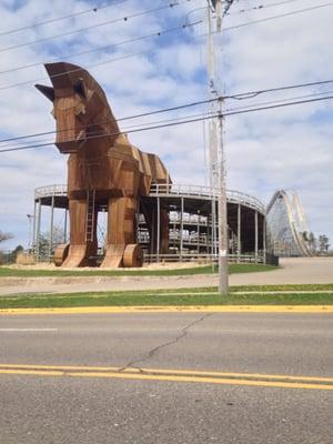 Trojan Horse highlighting one of many coasters