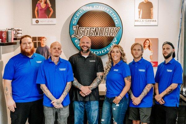 The Legendary Screen Printing Team is always here to help provide great customer service to our clients.