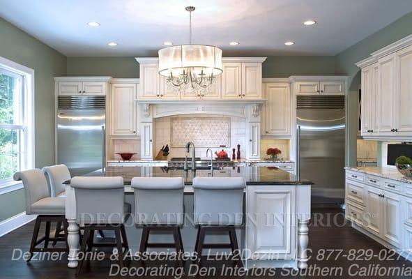 Elegant Kitchen Remodel, Newport Beach, California - Kitchen Cabinets, Stone Countertops, High End Appliances, Wolf, Subzero