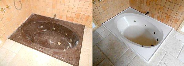 Jacuzzi Tub, before & after