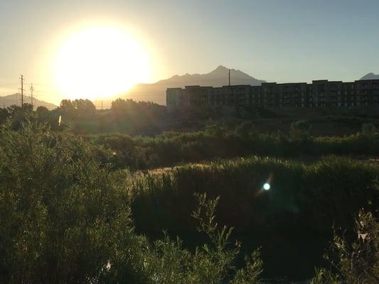 Pics of the complex taken from the nearby Jordan River Parkway