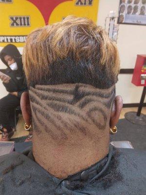 Free style hair cut