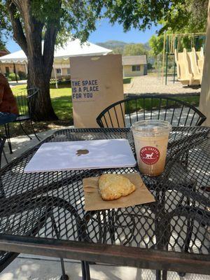 Dirt road chai and orange and cardamon scone