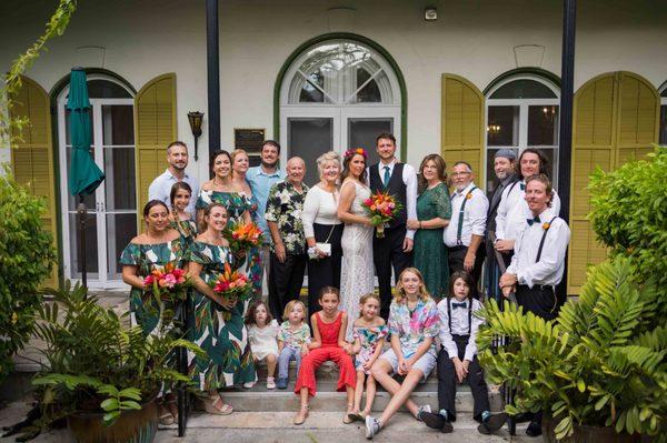 Hemingway Home Wedding By Conch Concierge Weddings 
https://www.conchconciergeweddings.com/key-west-historic-venue-weddings/#hemingway