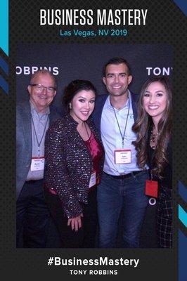 The team attended the Business Mastery event in Las Vegas.