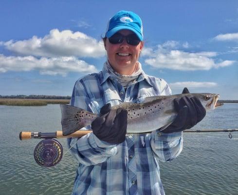 Speckled Trout caught in St. Augustine.