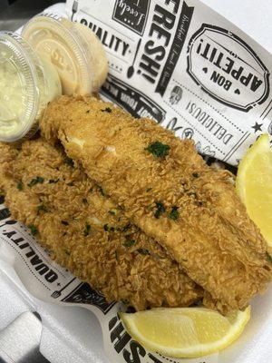 Lemon zested catfish