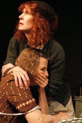 Stephanie Mumford (top) & Leah Mazade in Dancing at Lughnasa, 2012, directed by Craig Allen Mummey, QTC