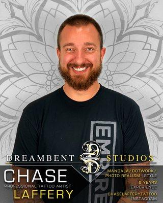 Chase Laffery Tattoo Artist & Owner