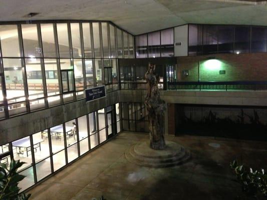 Yates field house entrance, entrance is actually on upper right walkway.