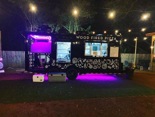 Mobile wood fired Pizza trailer