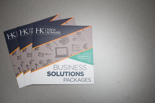 Our Business Solutions brochure is full of different ways that we can serve you & your business!