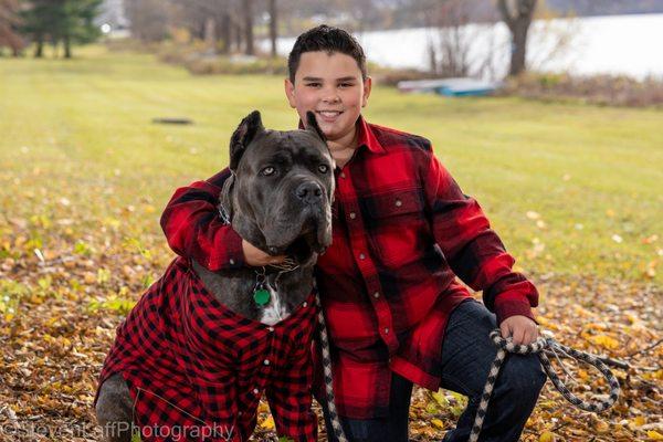 A Boy and his Dog! Family and Pet photos.