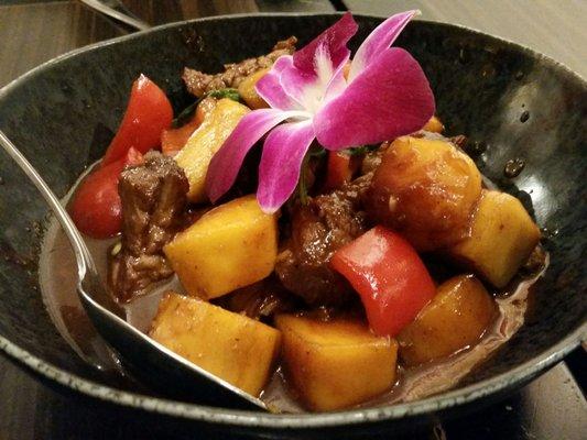 Sriracha mango beef - tasty!