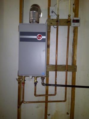 Tankless Water Heaters installed