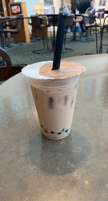 my delicious boba lavender milk tea