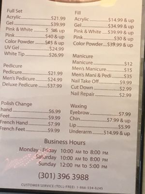 Service prices