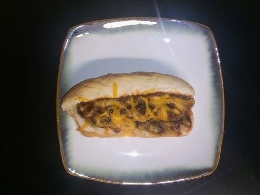 Chili cheese Hot dog for the kids