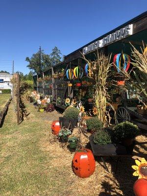 Adorable metal yard art!